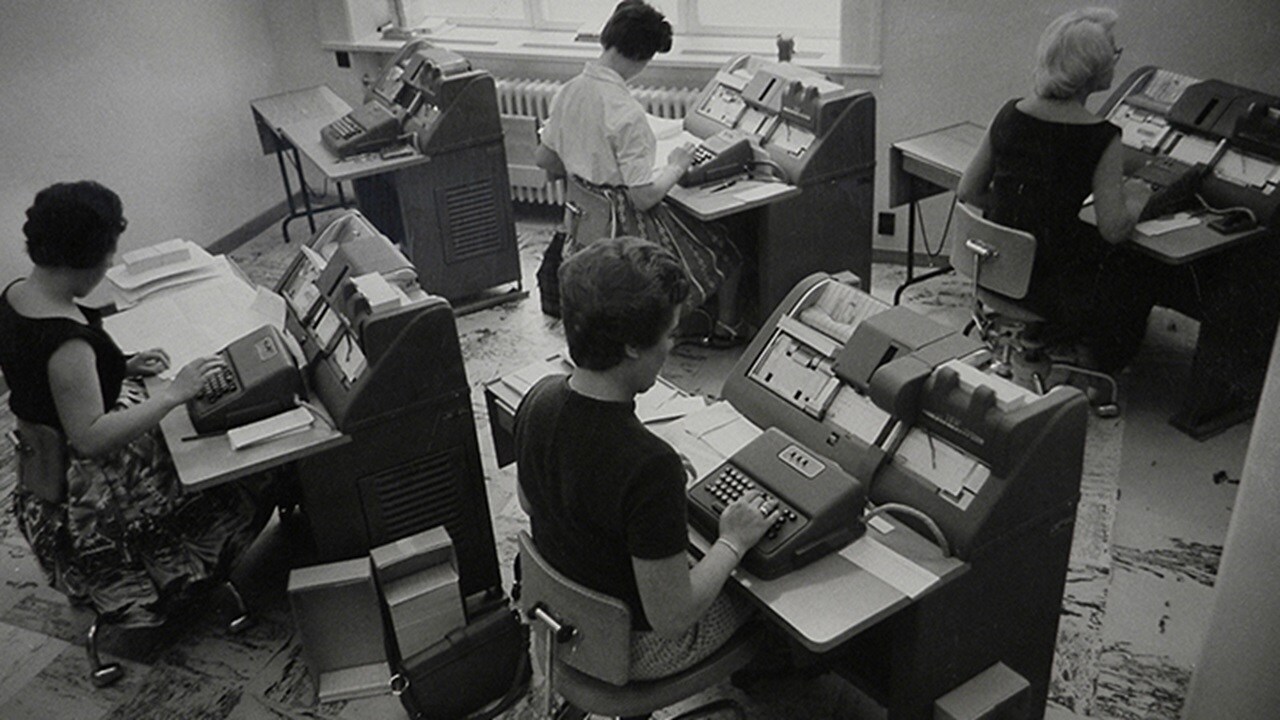 Punch card department