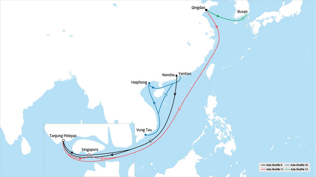 Asia shuttle clusters 3